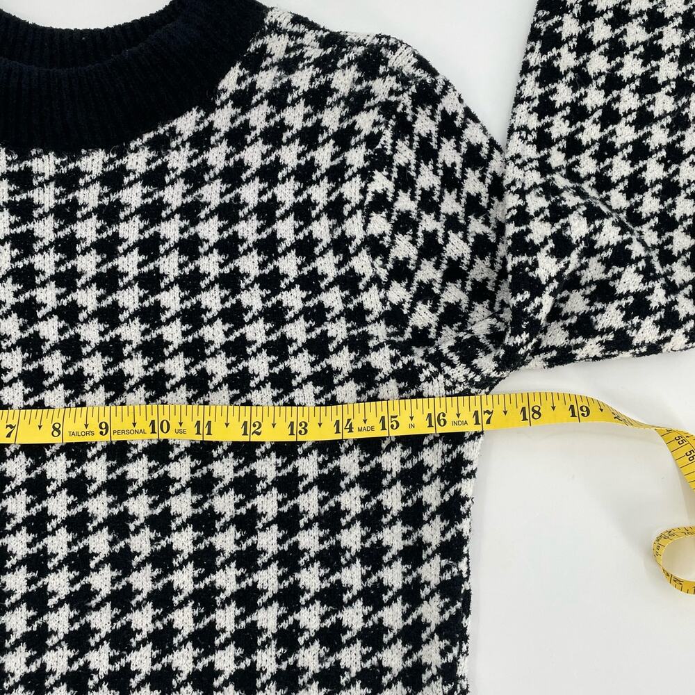 Express Women's Long Sleeve Sweater Dress, Houndstooth, Sz. M - Picture 9 of 12